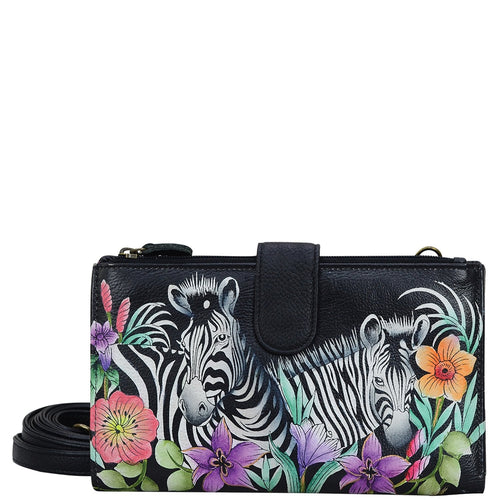 Anuschka Playful Zebra Smartphone Wallet