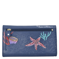 Anuschka Mystical Reef Three Fold Clutch Wallet