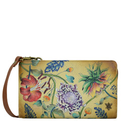 Anuschka Caribbean Garden Organizer Wallet Crossbody