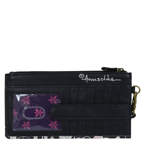 Anuschka Playful Zebras Wristlet Organizer