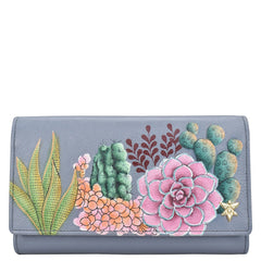Anuschka Desert Garden Checkbook Clutch
