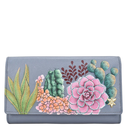 Anuschka Desert Garden Checkbook Clutch