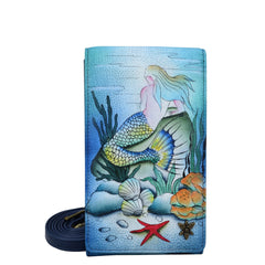 Anuschka Little Mermaid Smartphone Crossbody