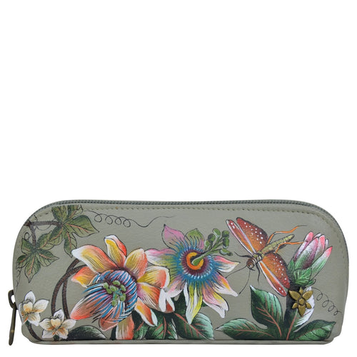 Anuschka Floral Passion Eyeglass and Cosmetics Pouch