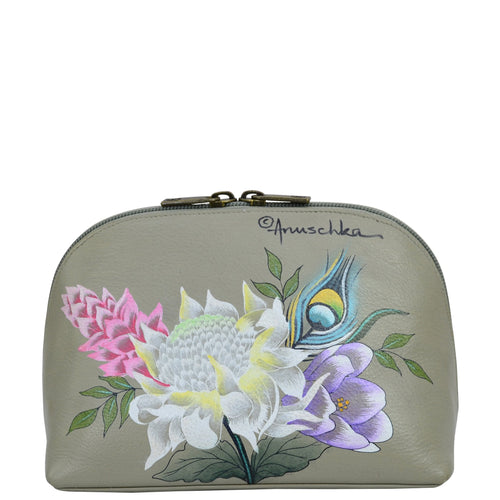 Anuschka Regal Peacock Cosmetic Pouch