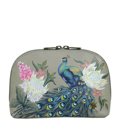 Anuschka Regal Peacock Cosmetic Pouch