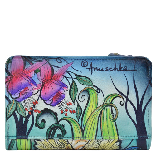 Anuschka Enchanted Garden Small Organizer Wallet