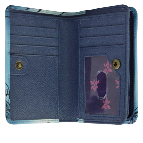 Anuschka Enchanted Garden Small Organizer Wallet