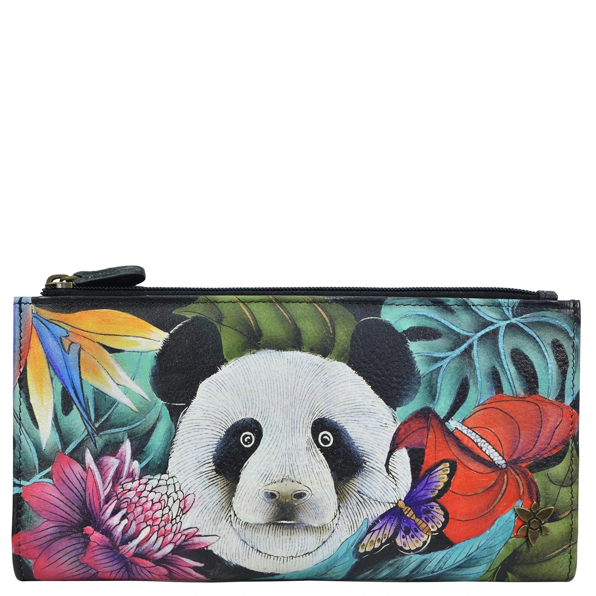 Anuschka Happy Panda Two Fold Wallet – The Covered Bridge and