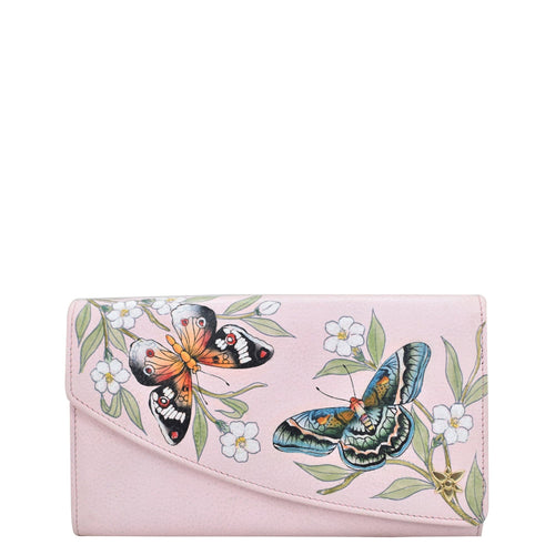 Anuschka Butterfly Melody Accordion Flap Wallet