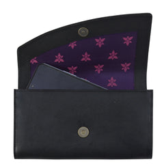 Anuschka Hummingbird Black Accordion Flap Wallet