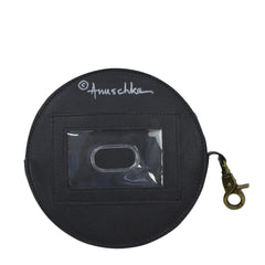 Anuschka Hummingbird Black Round Coin Purse