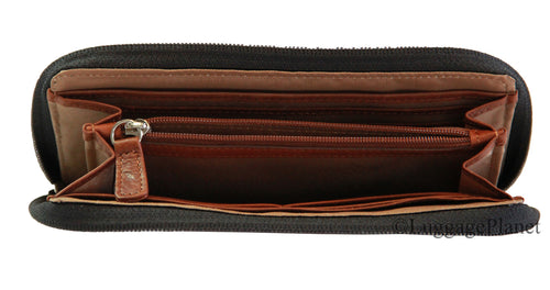 Osgoode Marley RFID Zip Around Accordion Leather Wallet