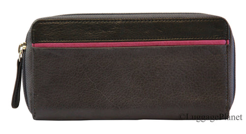 Osgoode Marley RFID Zip Around Accordion Leather Wallet