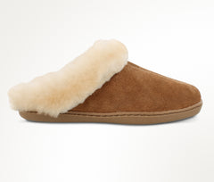 Minnetonka Sheepskin Clog Slipper - Tan