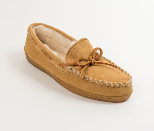 Minnetonka Pile Lined Hardsole - Tan