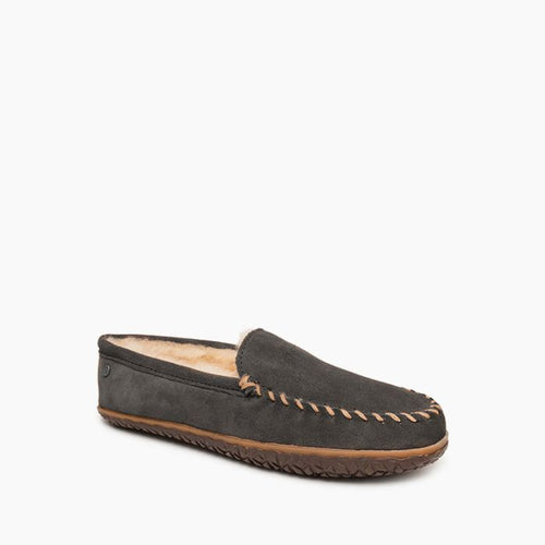 Minnetonka Sheepskin Tobie Slipper - Charcoal