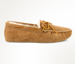Minnetonka Sheepskin Softsole Slipper - Golden Tan