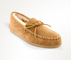 Minnetonka Sheepskin Hardsole Slipper - Natural