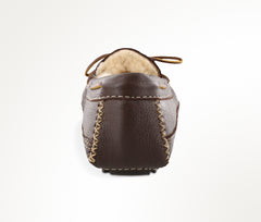 Minnetonka Sheepskin Moose Slipper - Chocolate