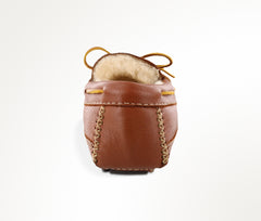 Minnetonka Sheepskin Moose Slipper - Caramel
