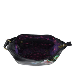 Anuschka Hummingbird Black Classic Hobo