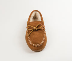 Minnetonka Pile Lined Hardsole Slipper - Brown