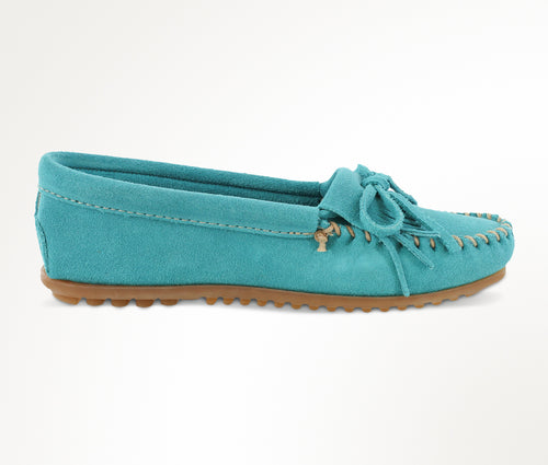 Minnetonka Kilty Moccasin - Turquoise
