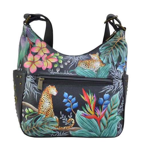 Anuschka Jungle Queen Studded Classic Hobo