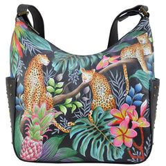 Anuschka Jungle Queen Studded Classic Hobo