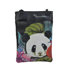 Anuschka Happy Panda Mini Travel Crossbody