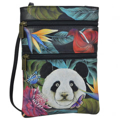 Anuschka Happy Panda Mini Travel Crossbody