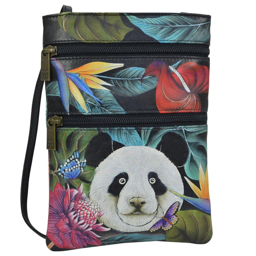 Anuschka Happy Panda Mini Travel Crossbody