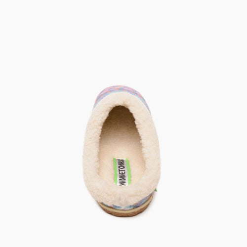 Minnetonka Eco Spruce Slip-on Muels - Orange Sunset