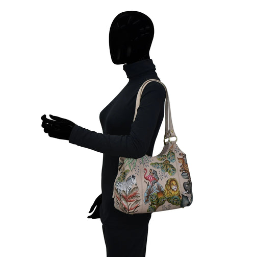 Anuschka African Adventure Triple Compartment Satchel