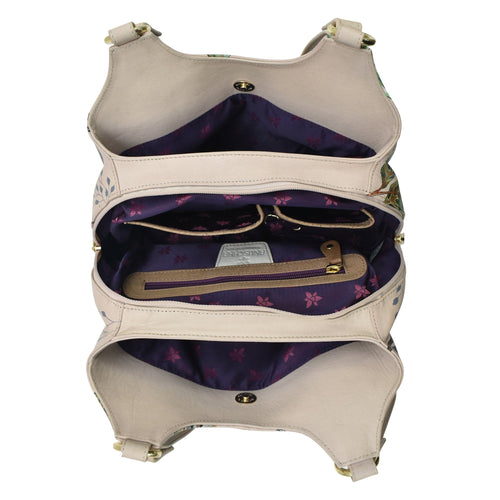 Anuschka African Adventure Triple Compartment Satchel