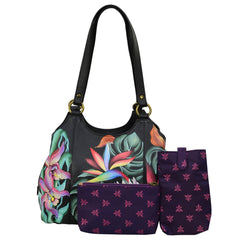 Anuschka Island Escape Triple Compartment Satchel