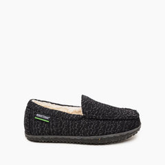 Minnetonka Men's Eco Elm Slipper - Black