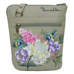 Anuschka Regal Peacock Crossbody Organizer