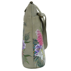 Anuschka Regal Peacock Crossbody Organizer