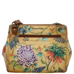 Anuschka Caribbean Garden Triple Compartment Crossbody