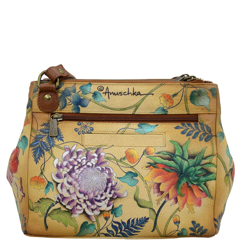 Anuschka Caribbean Garden Triple Compartment Crossbody