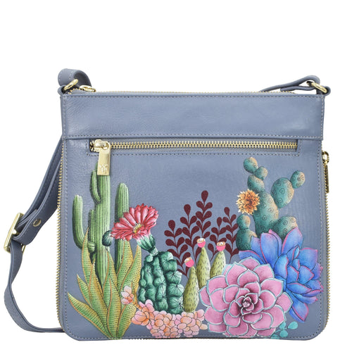 Anuschka Desert Garden Expandable Travel Crossbody