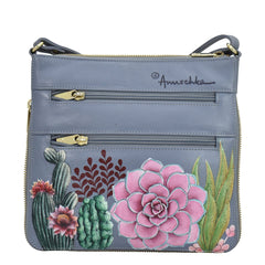 Anuschka Desert Garden Expandable Travel Crossbody