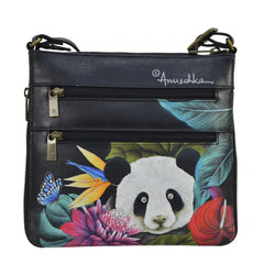 Anuschka Happy Panda Travel Crossbody