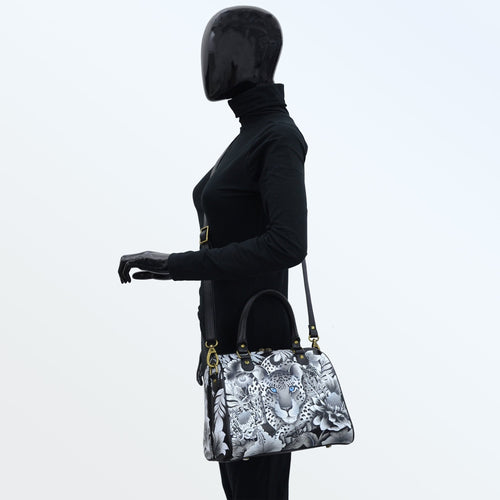 Anuschka Cleopatra's Leopard Zip Around Satchel
