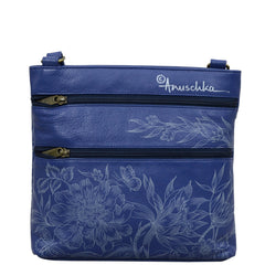 Anuschka Garden of Delights Crossbody Zip Organizer