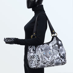 Anuschka Cleopatra's Leopard Large Satchel