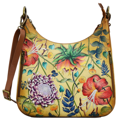 Anuschka Caribbean Garden Convertible Slim Hobo
