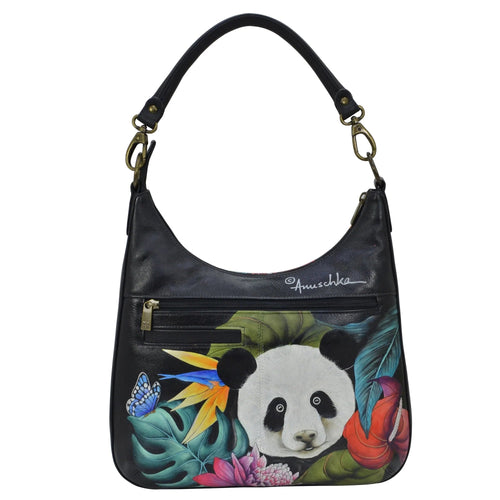 Anuschka Happy Panda Convertable Slim Hobo